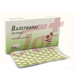 Валерианы экстракт + витамин В6 табл №50 арт.16721001