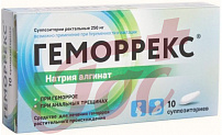 Геморрекс супп рект 250мг №10 арт.19567501